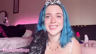 The princess was fucked by a massive sex machine that never stops