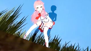 Flare Arlgrande gets fucked and sucks for the first time
