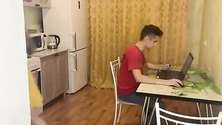 The computer broke down, called a friend to repair, and he fucked me