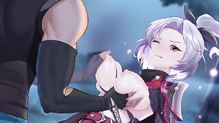 Girl Assassin has sex with her lover in this hentai scene