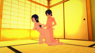 Hinata Hyuga, shy and timid, was fucked by her classmate after school