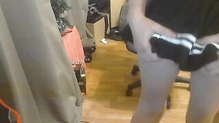 Schoolgirl fucked hard by her boyfriend in a steamy homemade scene