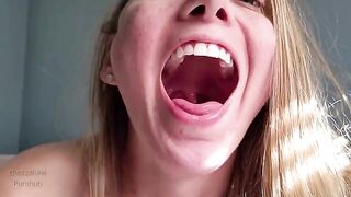 Tour of my mouth, a spit and gagging experience