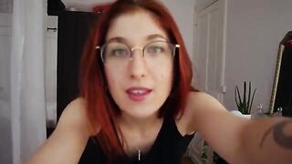 Trish Collins shows off her body in sexy lingerie during a passionate solo session