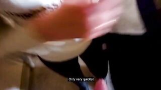 A couple has sex right at the house entrance while the parents are at home