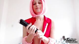 Sakura teaches you how to masturbate with her sexy instructions
