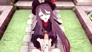 Hentai Genshin Impact sex with Hu Tao in POV style