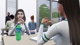 The student seduces the professor to come home