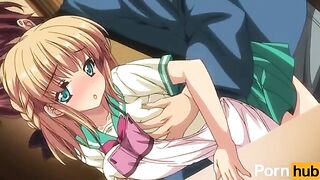 A cute girl has a lot of fun with her boyfriend