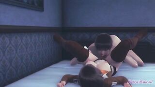 Attack on Titan Hentai - Mikasa has her way with a lucky guy