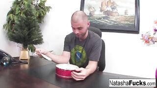 Natasha Nice is very glad to have sex with her boss