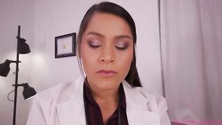 Nurse JOI prescription with busty hottie Meana Wolf in the doctor's office