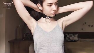 The innocent school girl is preparing herself for a BDSM casting