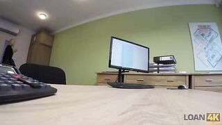 Businesswoman needs a loan, gets intimate with banker