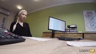 Businesswoman needs a loan, gets intimate with banker