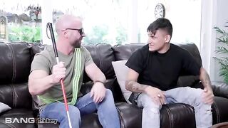 A blind man tricked the gorgeous Latina slut Vienna Black into sex