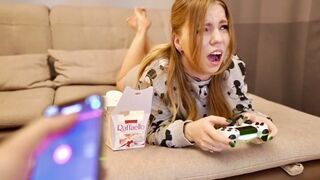 Guy finished with Lovense, then Kisankanna was fucked in the mouth