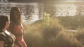 Passionate lesbian encounter with stunning Ana Foxxx and busty Angela White