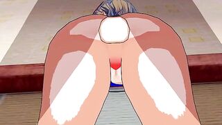 Hentai animation with the beautiful Rebecca Bluegarden in an Eden’s Zero scene