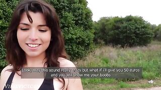 A pretty runner got fucked in the street by a stranger