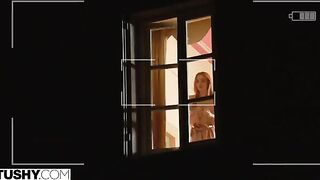 Horny anal loving Scarlett scandalizes in a steamy TUSHY scene