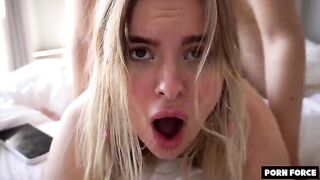 Babe Miradavid gets her brains fucked out by a dick