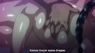Cartoon porn with a busty anime woman in an intense scene