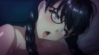 Cartoon porn with a busty anime woman in an intense scene
