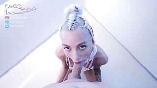 Petite cosplay babe OwlCrystal gets her ass smashed hard in space sex scene