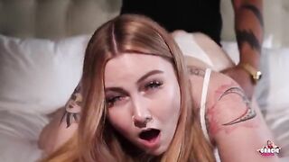 PAWG Gracie Squirts gets her asshole railed and creampied by BBC