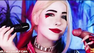 The big dick is a suitable reward for the clever Harley Quinn