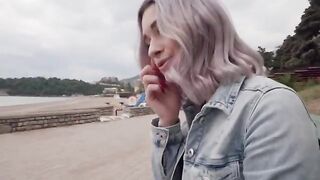 BelleNiko has real sex with a stranger she met on the street