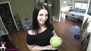 Cock obsessed step-sister Paige Steele gets her pussy filled with cum