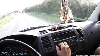 Little Caprice gets fucked on the street to pay for the ride