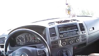 Little Caprice gets fucked on the street to pay for the ride