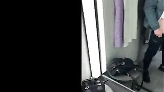 I came with a cumshot on my face from a thick guy in the fitting room