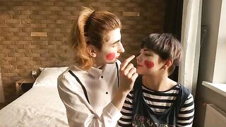Mime show with a sexy twist turns into romantic sex