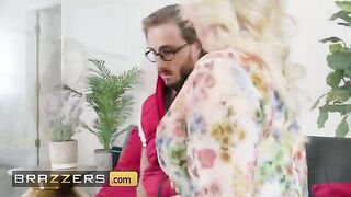 Morgan Taylor, the hot cougar next door, teaches a young man how to kiss