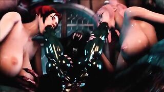 Hentai 3D uncensored Full Moon 2 Gangbang, a compilation of intense scenes with stunning visuals