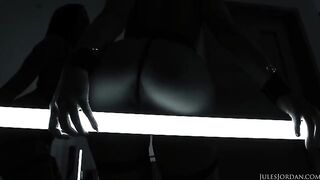 Adriana Chechik gets her asshole gapped in the anal sex chamber