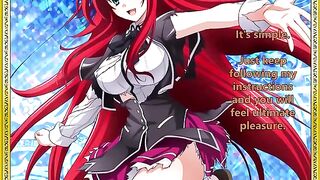 Rias welcomes her new servant - a must-see hentai JOI