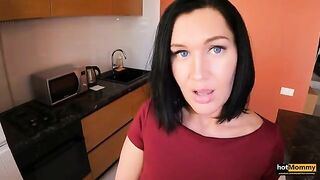 A step mom was handcuffed and then fucked by her step son