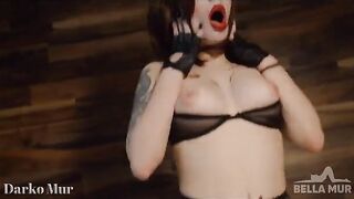 Sexy cosplay girl Mad Moxxi fucks with a guy with big cock in hardcore