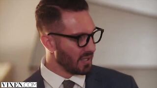 A model arranges a meeting with a designer to showcase her collection in HD