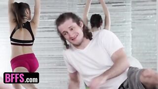 Yoga master fucked with students in a steamy session