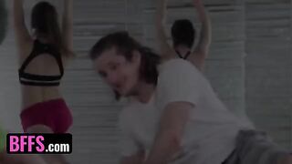 Yoga master fucked with students in a steamy session