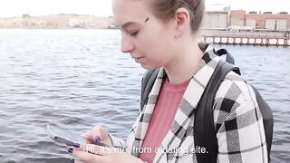 The first date with a girl turned into a passionate encounter