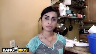 Eva Saldana, hot Latina maid, gets her client’s cock polished for cash