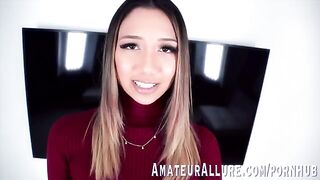 A beautiful, tall girl like Kimora Quin loves the sensation of a cock down her throat