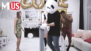 Violet Myers competes in sexy games with hot rewards in Jerkaoke